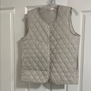 Quilted Beige Vest